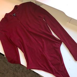 Thick Burgundy Bodysuit Fashion Nova